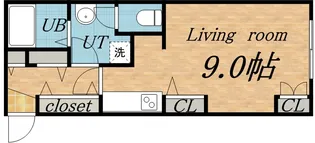 デルタ・ヌーヴ【1階】の間取り