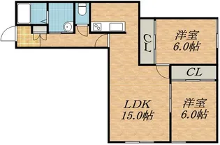プランドール【2階】の間取り