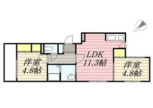 ラ ヴィータ 東札幌【4階】の間取り