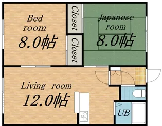 シティーハウス15【2階】の間取り