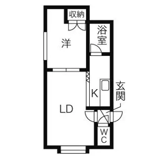 ベルメゾン平和【201号室】の間取り
