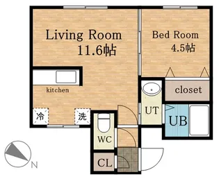 ETOILE(エトワール)【4階】の間取り