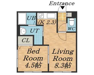SOPHIA(ソフィア)【103号室】の間取り