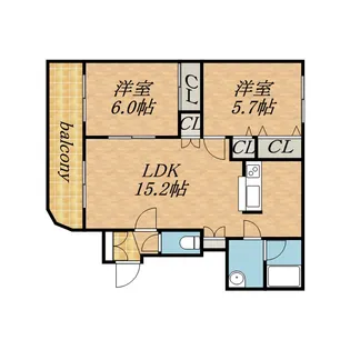 LIFE畔田【3階】の間取り