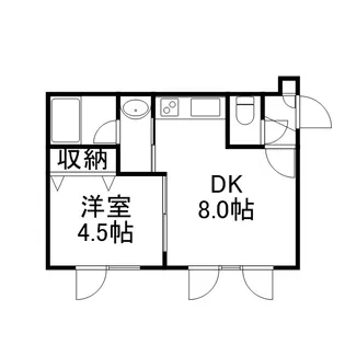 リッチタウン栄通弐番館【00201号室】の間取り
