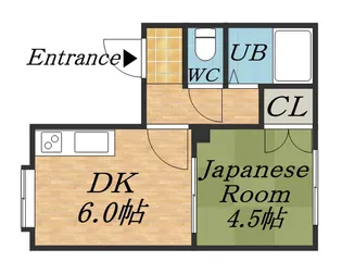 おおともマンション【7号室】の間取り