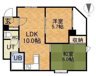 リラウインド平和【2階】の間取り