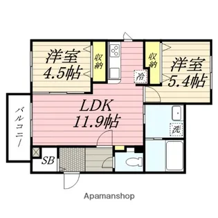 北海道札幌市白石区栄通7丁目【マンション】の間取り