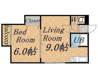 パルコート62【301号室】の間取り