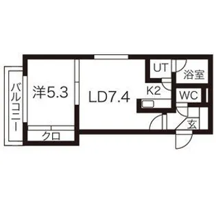 エルシティパーク【201号室】の間取り