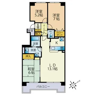 ロジェ福住【706号室】の間取り