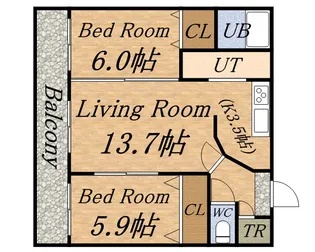 ミリオンスターヒルズ【2階】の間取り