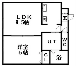 ゼスティ東札幌アネックス【205号室】の間取り