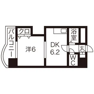 ローヤルハイツ月寒東5【6階】の間取り