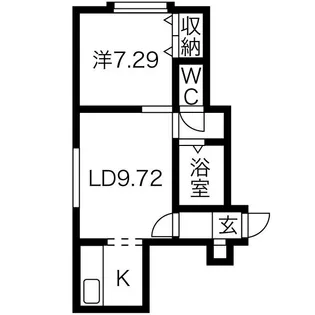 ヴェルデュール東【103号室】の間取り