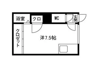 ハイツサンシャインB棟【11号室】の間取り