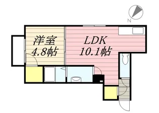 カーサ・フォレスト豊平【2階】の間取り