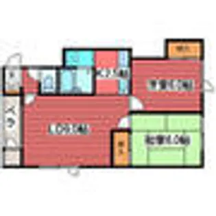 ハイツ藤【5号室】の間取り