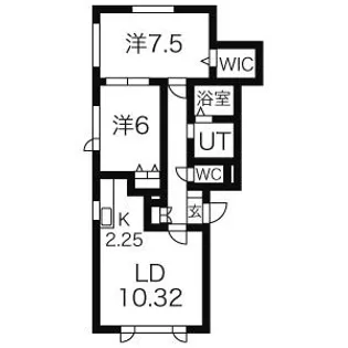 CHER NISHIOKA(シェールニシオカ)【101号室】の間取り
