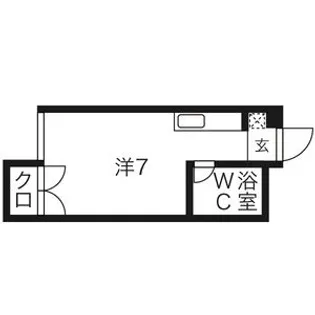 広西コーポ【305号室】の間取り