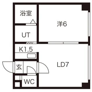 シャトー純連【4FC1号室】の間取り