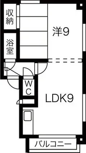 三友ハイツ【B401号室】の間取り