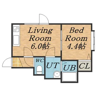 ビバリー南郷【1階】の間取り