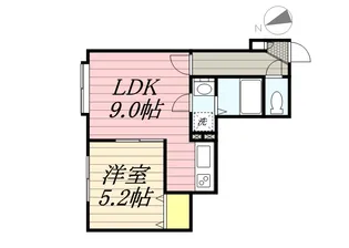 アルカディア参番館【105号室】の間取り