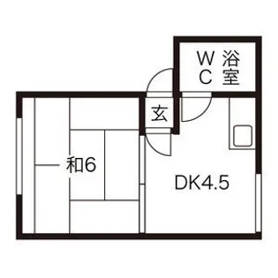 ビバ南郷A【203号室】の間取り