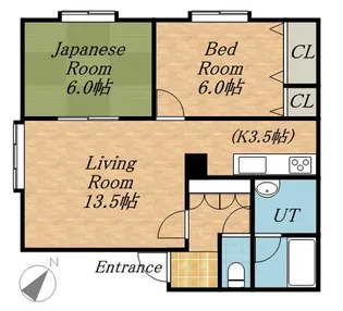 バンブー10【101号室】の間取り
