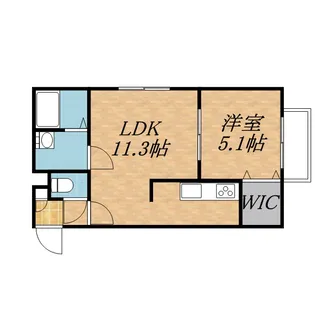 ウエストコースト南平岸【1階】の間取り