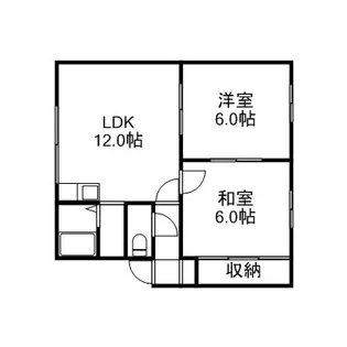 NO.3杉森マンション【D号室】の間取り