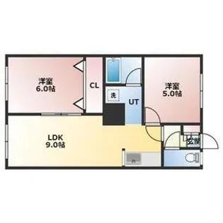 ヤマゼンコーポB【103号室】の間取り
