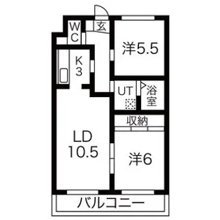 リリーハイム【102号室】の間取り