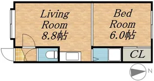 カサデューク平岸42【202号室】の間取り