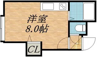 フラットJ学園前【3階】の間取り