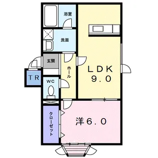 トミーズ米里【1階】の間取り
