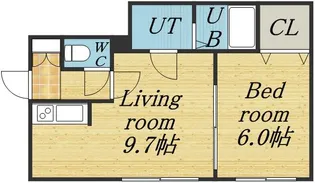 イクシオンNS II【3階】の間取り