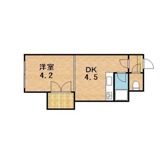 グランドール菊水【1階】の間取り