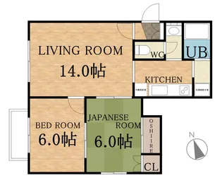 シャーロットA【0101号室】の間取り