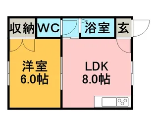 一条ハウス【202号室】の間取り