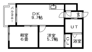高木コーポ【303号室】の間取り