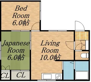 メイプルハウス【0202号室】の間取り