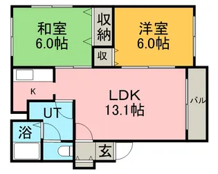 ドミール澄川【0402号室】の間取り