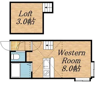 AMS中の島1ー7A棟【205号室】の間取り