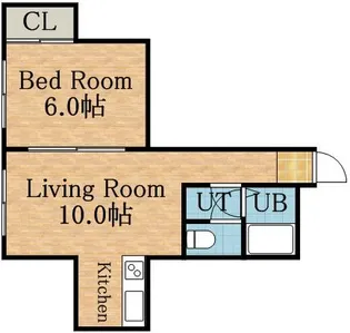 ヴィレッジ精進河公園【205号室】の間取り
