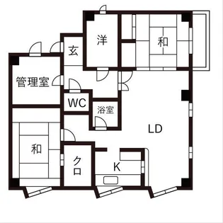 アロンハイツ【4階】の間取り
