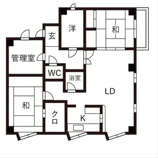 アロンハイツ【4階】の間取り