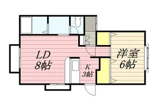 カーサ真駒内【1階】の間取り