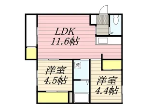 フルシュ【2階】の間取り